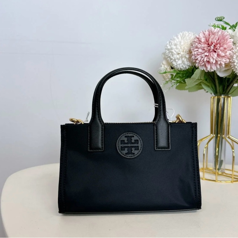 Tory Burch Ella Nylon Mini Tote Crossbody Bag Purse NWT - Picture 2 of 4